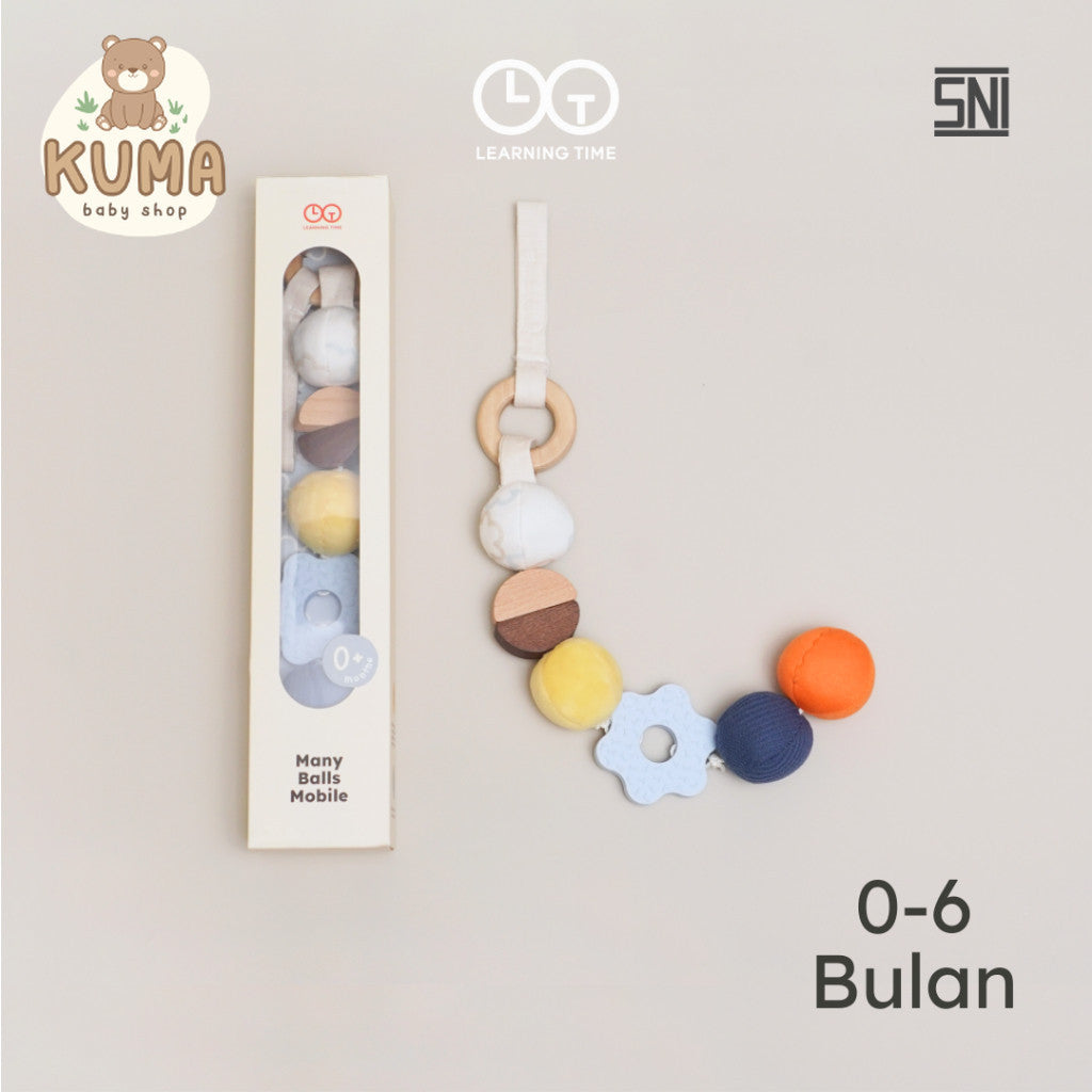 Learning Time Many Balls Mobile - Mainan Gantungan Bayi Baru Lahir / Newborn Stimulasi Sensorik Usia 0-6 Bulan