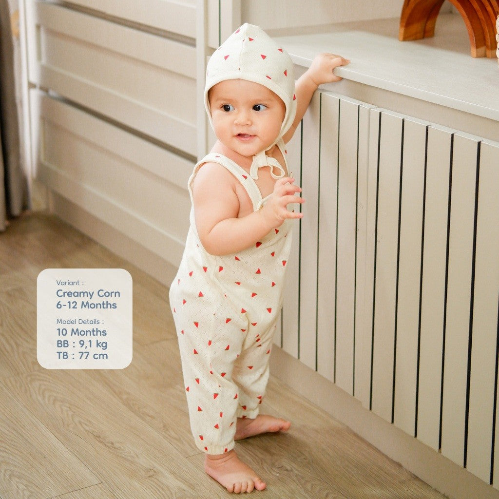 Nice Kids - Pointelle Baby Romper (Jumper Bayi New Born Unisex 0-12 Bulan)