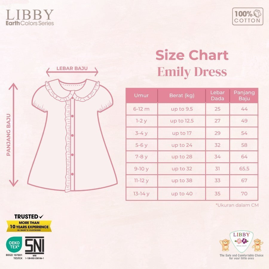 Libby - EMILY Dress 2.0 | Dress Anak Perempuan