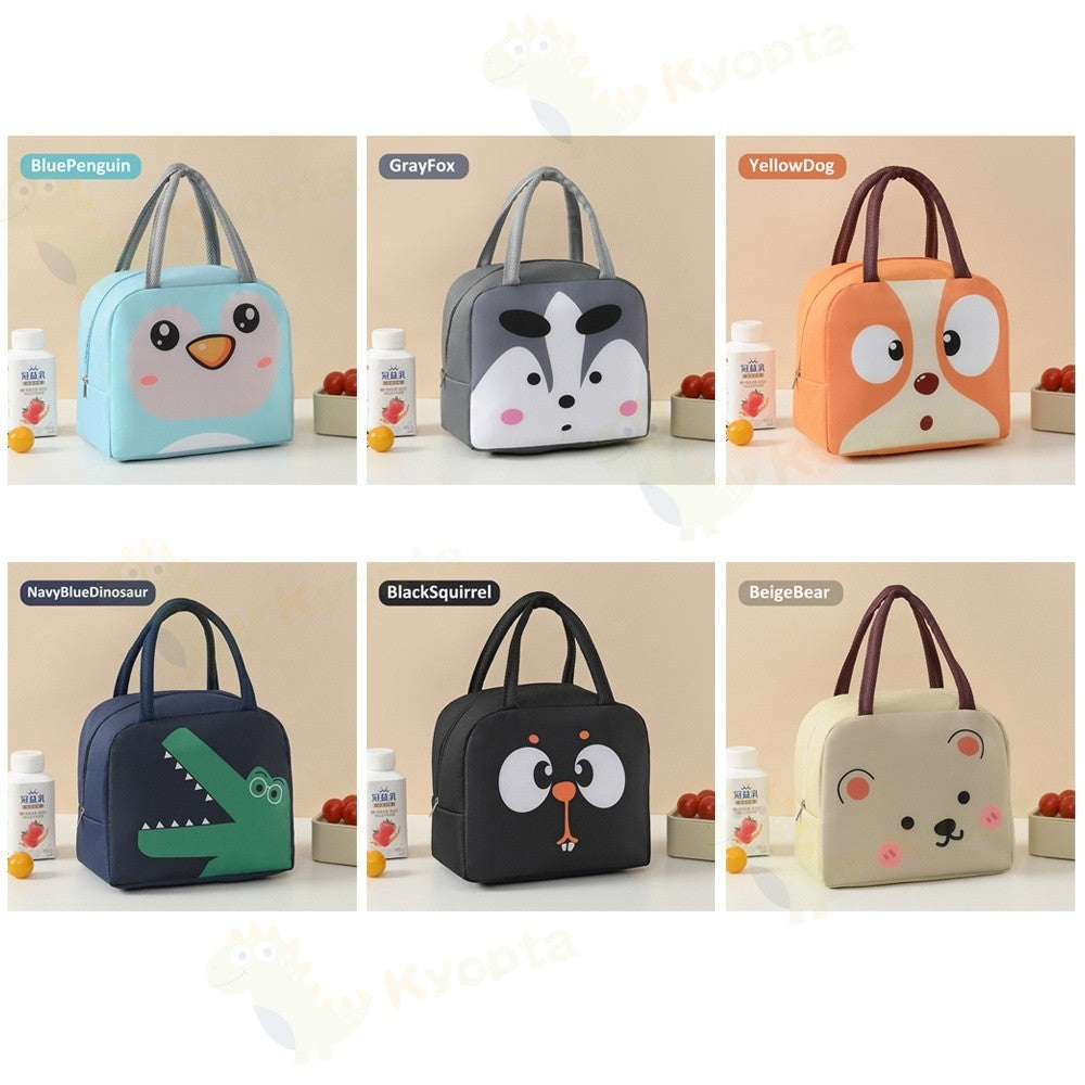 Kyopta Tas bekal makanan Lunch bag serbaguna Cooler makanan Tas lunch box karakter import