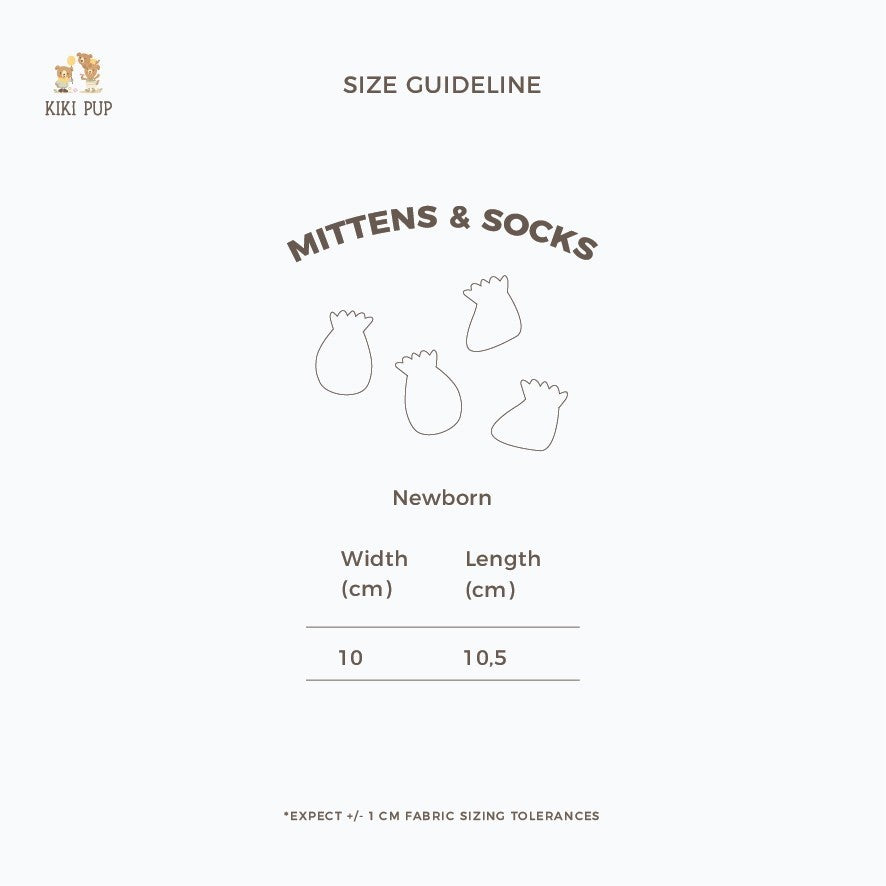 KIKI PUP - Mittens & Socks (Abstract) - Sarung tangan kaki bayi