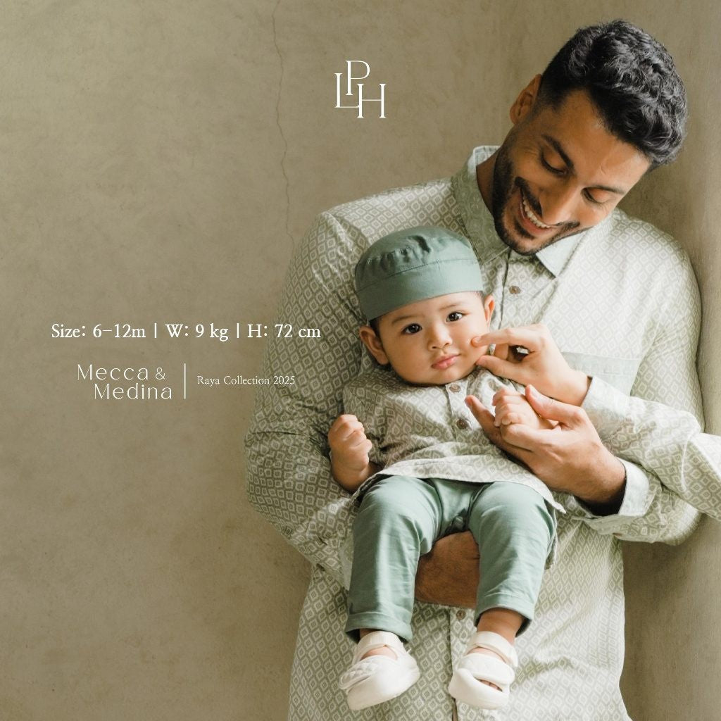 Little Palmerhaus - Rayan Baby Koko Set & Peci - setelan raya koko bayi muslim ramadhan baju lebaran bayi