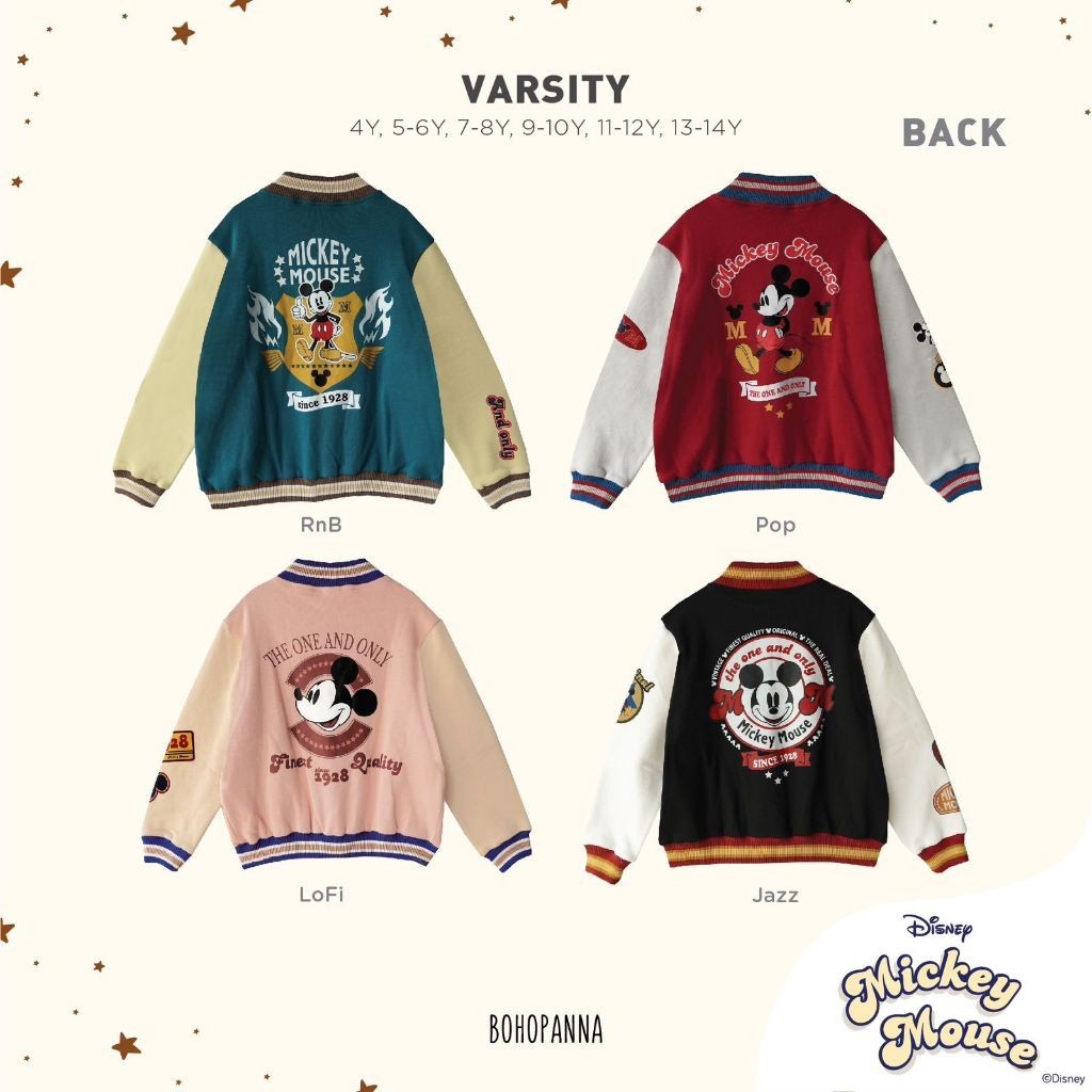 BOHOPANNA - BOHOPANNA X DISNEY - VARSITY JACKET - Jaket Anak