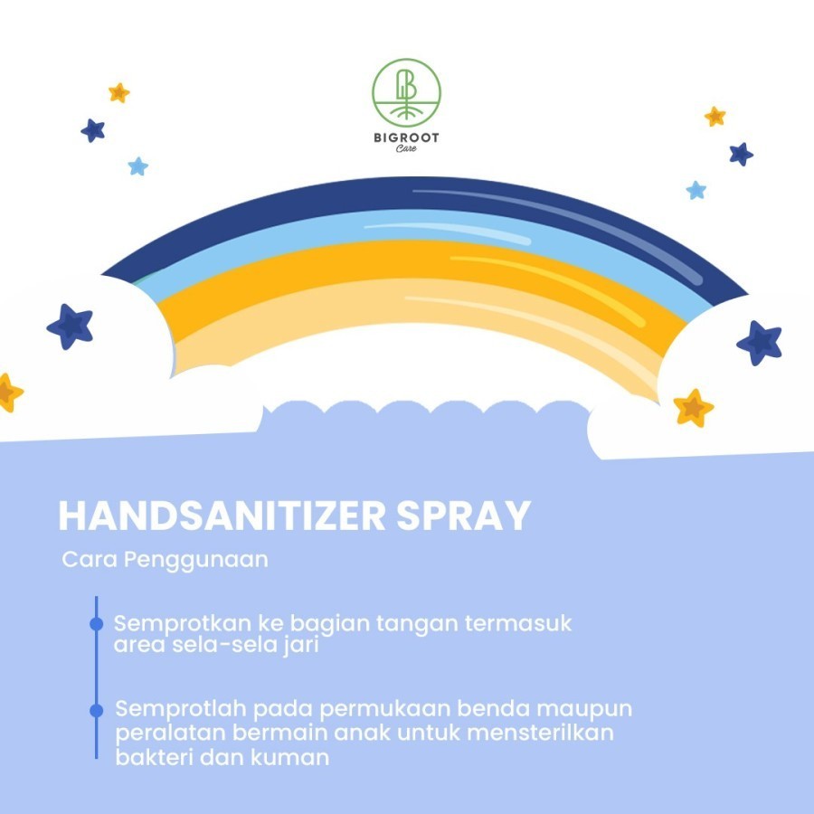 Bigroot Care Hand Sanitizer Spray 100ml Foodgrade dan Halal