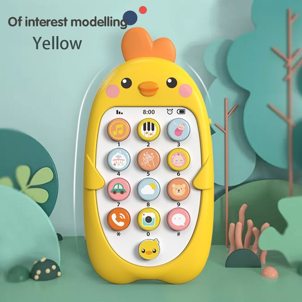 Kyopta Mainan bayi telepon dengan gigitan dan musik mainan edukasi anak