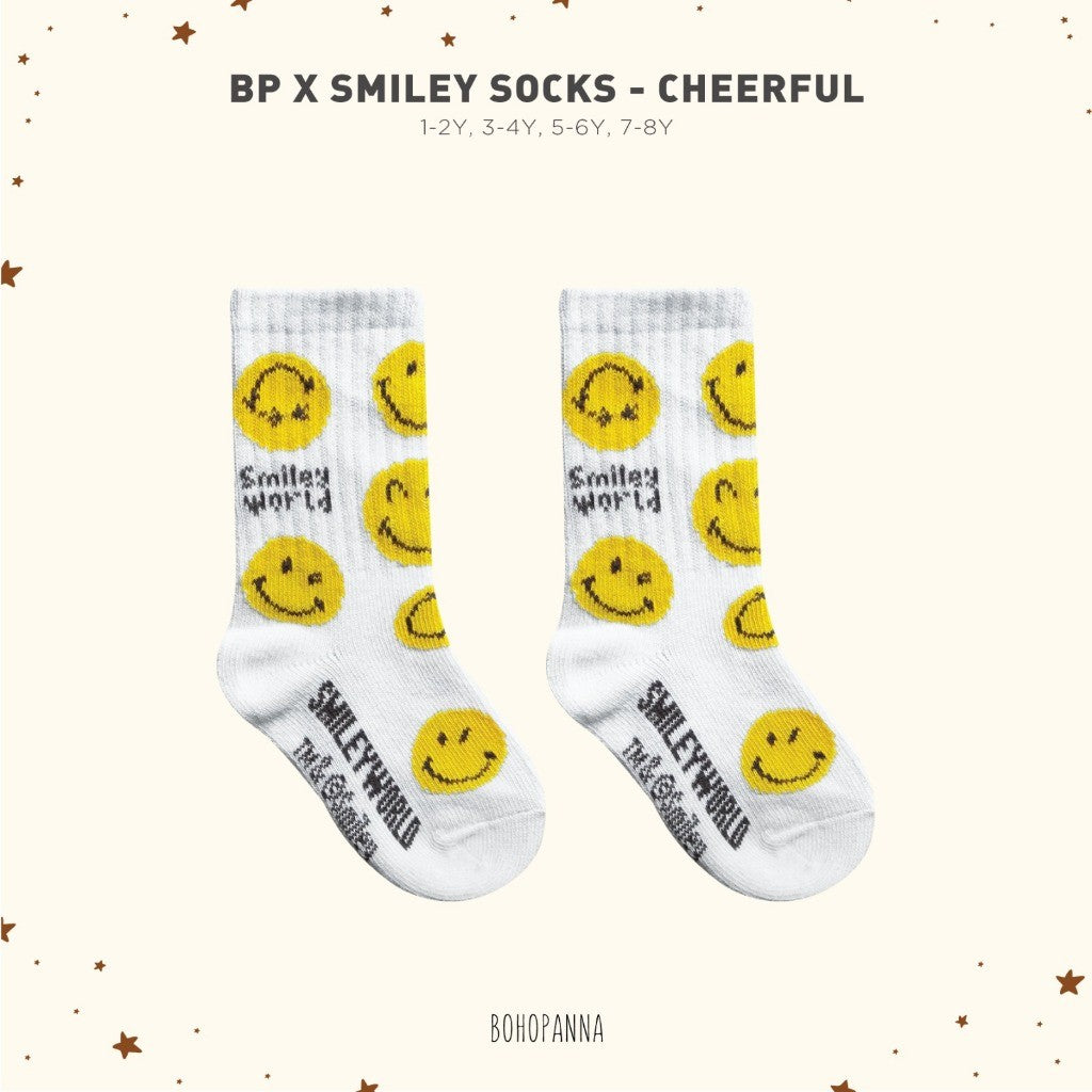 BOHOPANNA - BOHOPANNA X SMILEY - SOCK - Kaos Kaki