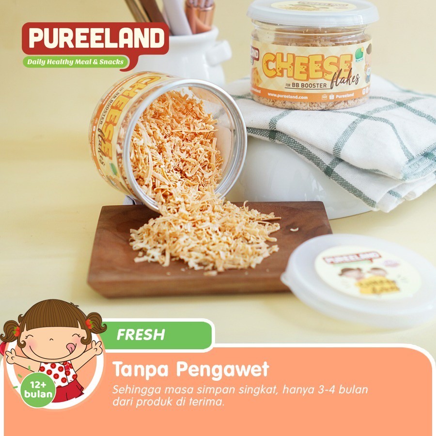 Pureeland Cheese Flakes / MPASI Bayi Organik / Bumbu MPASI / Bahan MPASI / Makanan Bayi