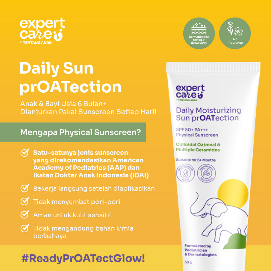 Expert Care Physical Sunscreen SPF 50+ PA+++ | Sunscreen Anak & Bayi Sun Lotion