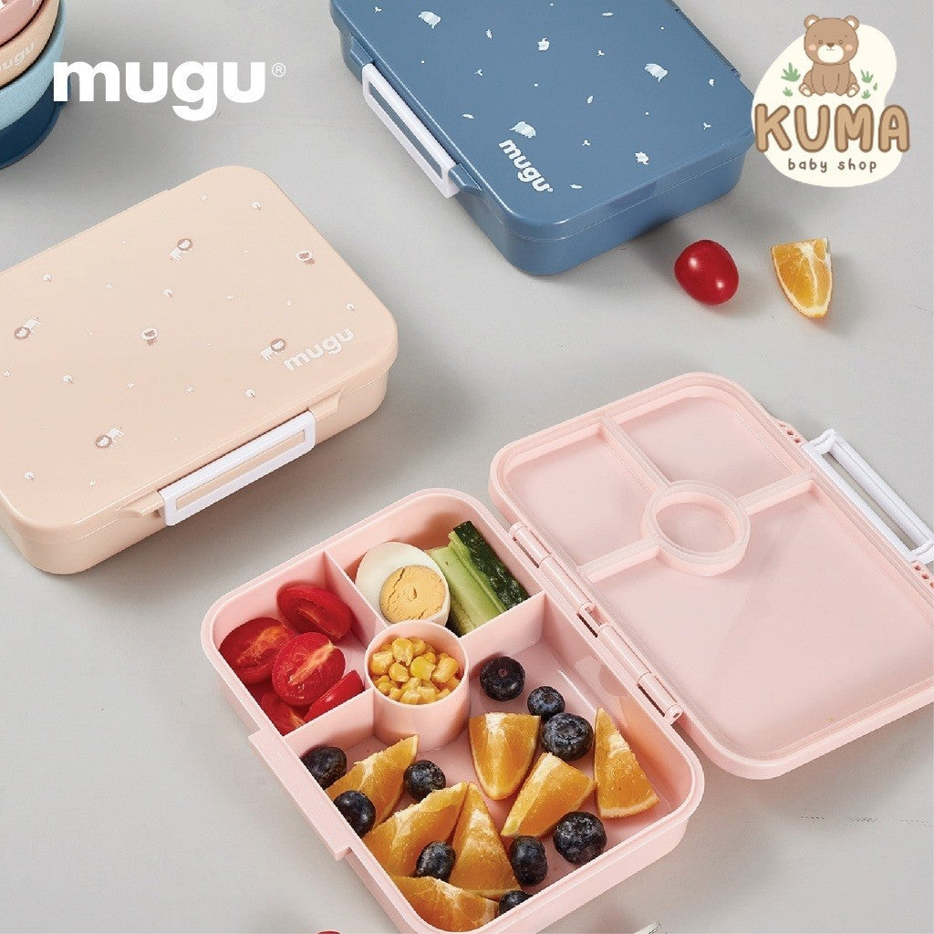 Mugu Hearts Mate Tritan Bento Box | Tempat Makan Anak | Lunch Box | Kotak Bekal