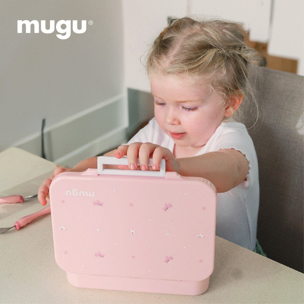 Mugu Hearts Mate Tritan Bento Box | Tempat Makan Anak | Lunch Box | Kotak Bekal