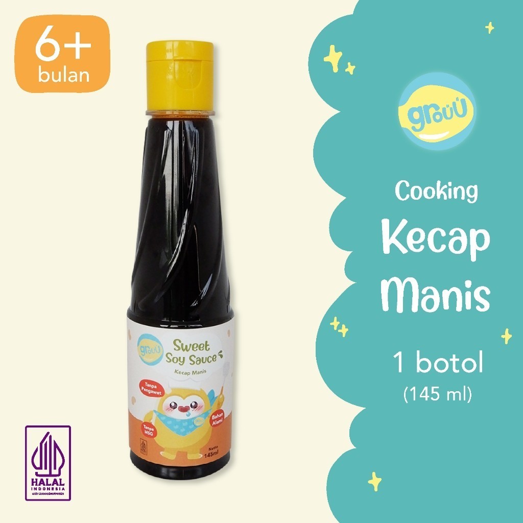 Grouu - Cooking Sauces - Soy Sauce, Kecap MPASI Organik, Bumbu MPASI - NO MSG