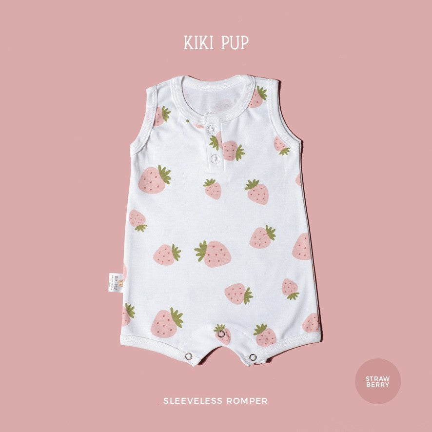 KIKI PUP - Sleeveless Romper  (Tropical Fruits) - Jumper/Playsuit/Baju terusan bayi polos