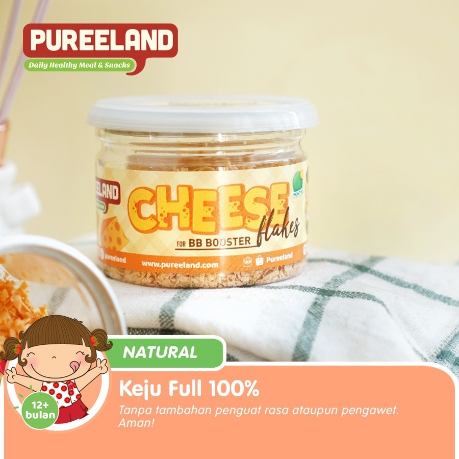 Pureeland Cheese Flakes / MPASI Bayi Organik / Bumbu MPASI / Bahan MPASI / Makanan Bayi