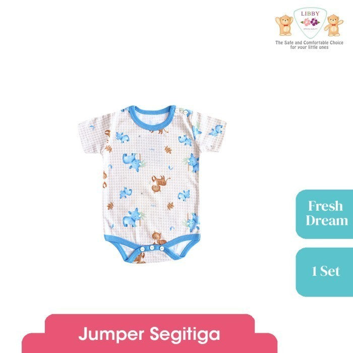 LIBBY Baju Kodok Segitiga Motif Fresh Dreams (1 pcs) - Libby Fox