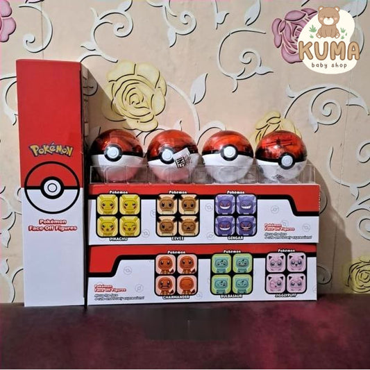 Pokemon Face Off Figures EMCO - mainan anak viral Pokeball LDCX
