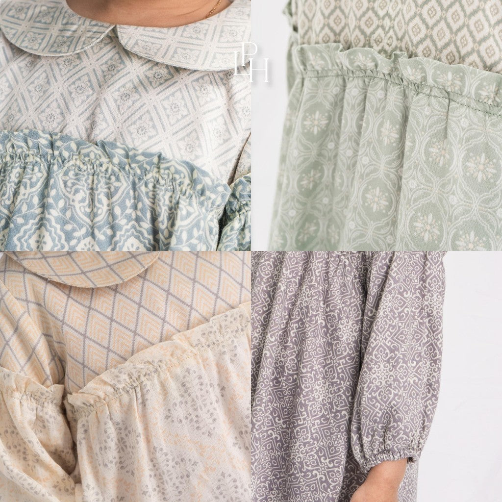 Little Palmerhaus - Baju Lebaran 2025 - Zahra Girl Gamis (Baju Gamis Anak Perempuan Usia 1-6 Tahun)
