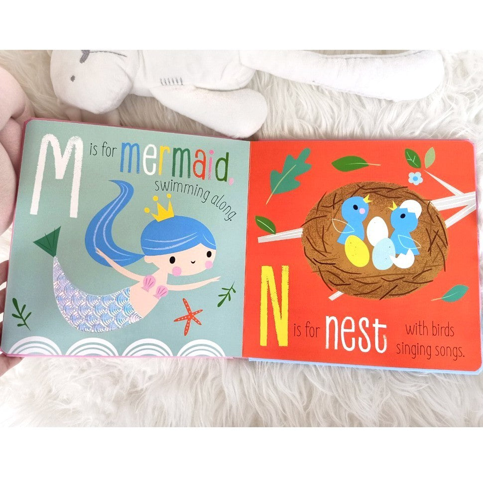 [Make Believe] Busy Bees - U Is For Unicorn Board book (A Touch-and-Feel Alphabet Book!)