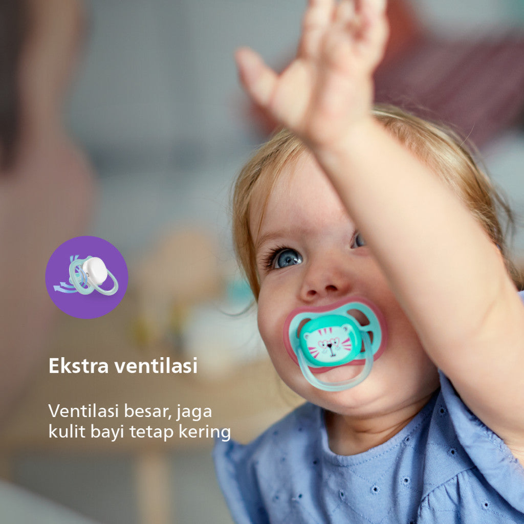 Philips Avent Soother Ultra Air 18m+ SCF349/13 SCF349/10 Pacifer Empeng Dot Bayi