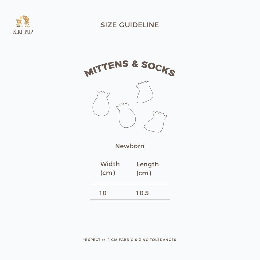 KIKI PUP - Mittens & Socks (Tropical Fruits) - Sarung tangan kaki bayi