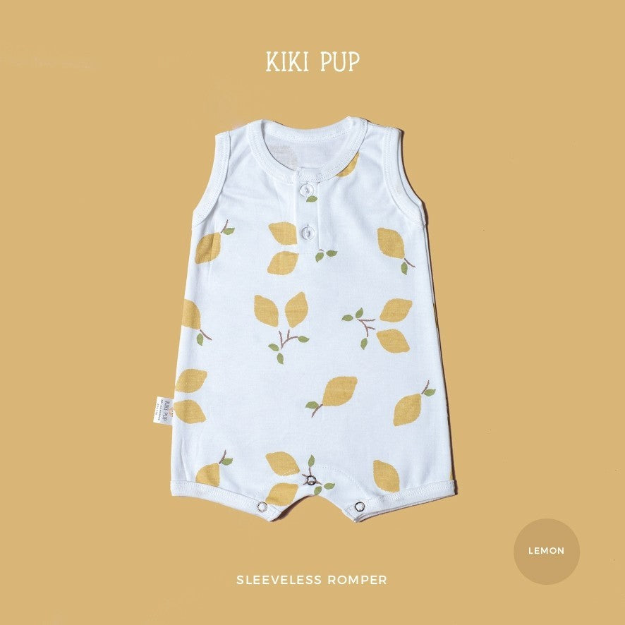 KIKI PUP - Sleeveless Romper  (Tropical Fruits) - Jumper/Playsuit/Baju terusan bayi polos