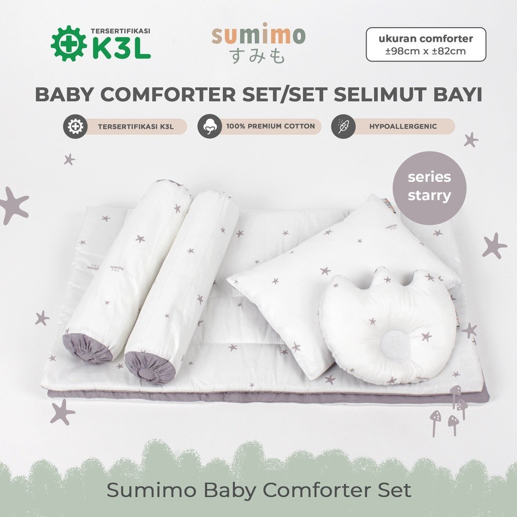 Sumimo Baby Comforter Set Paket Selimut Bantal Guling Bayi
