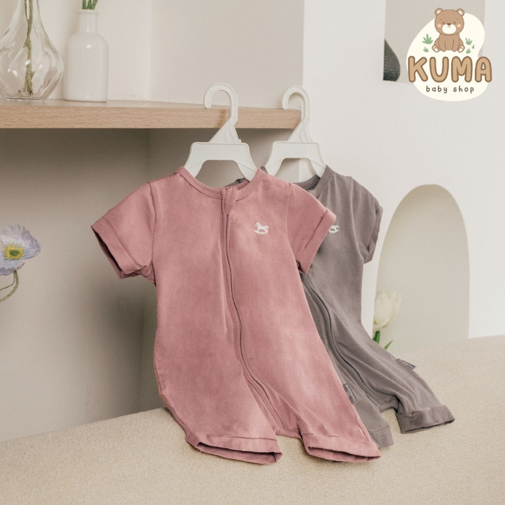 Little Palmerhaus - Baby Zippy Playsuit 9.0 (Jumper Bayi Lengan Pendek)