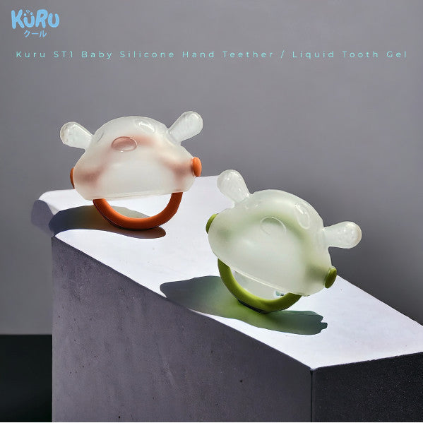 Kuru ST1 Baby Liquid Silicone Hand Teether - Gelang Gigitan Bayi