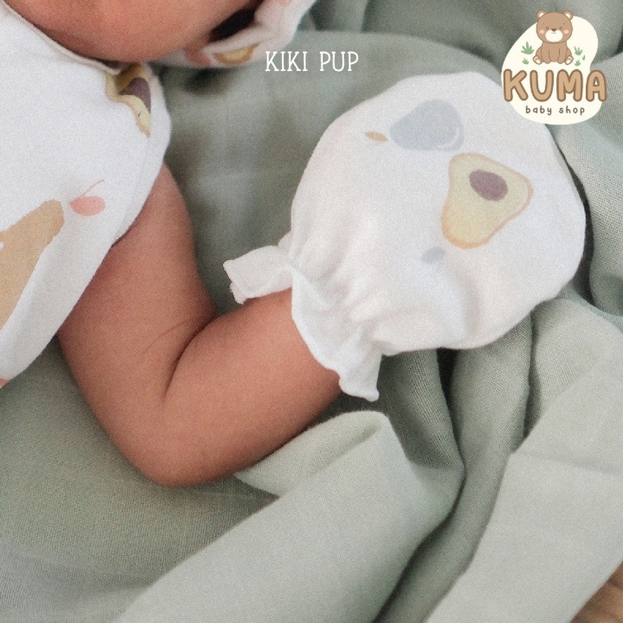 KIKI PUP - Mittens & Socks (Tropical Fruits) - Sarung tangan kaki bayi