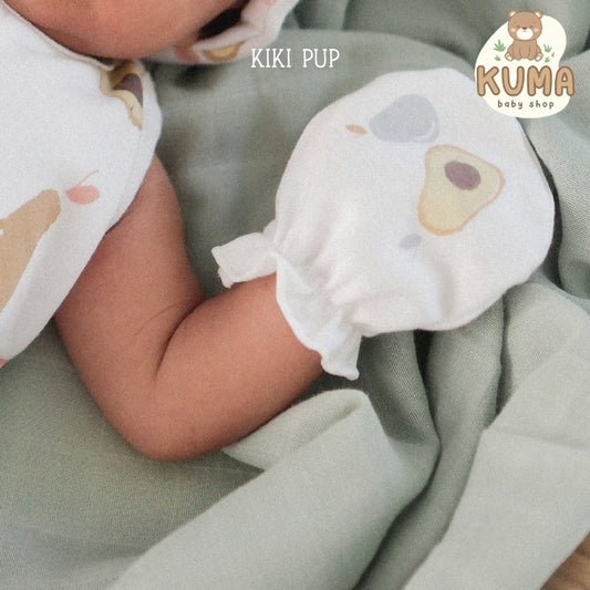 KIKI PUP - Mittens & Socks (Tropical Fruits) - Sarung tangan kaki bayi
