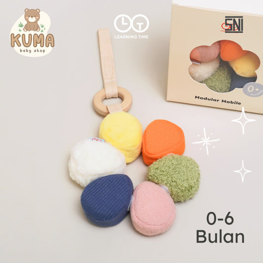 Learning Time Modular Mobile - Mainan Gantungan Bayi Baru Lahir / Newborn Stimulasi Sensorik Usia 0-6 Bulan