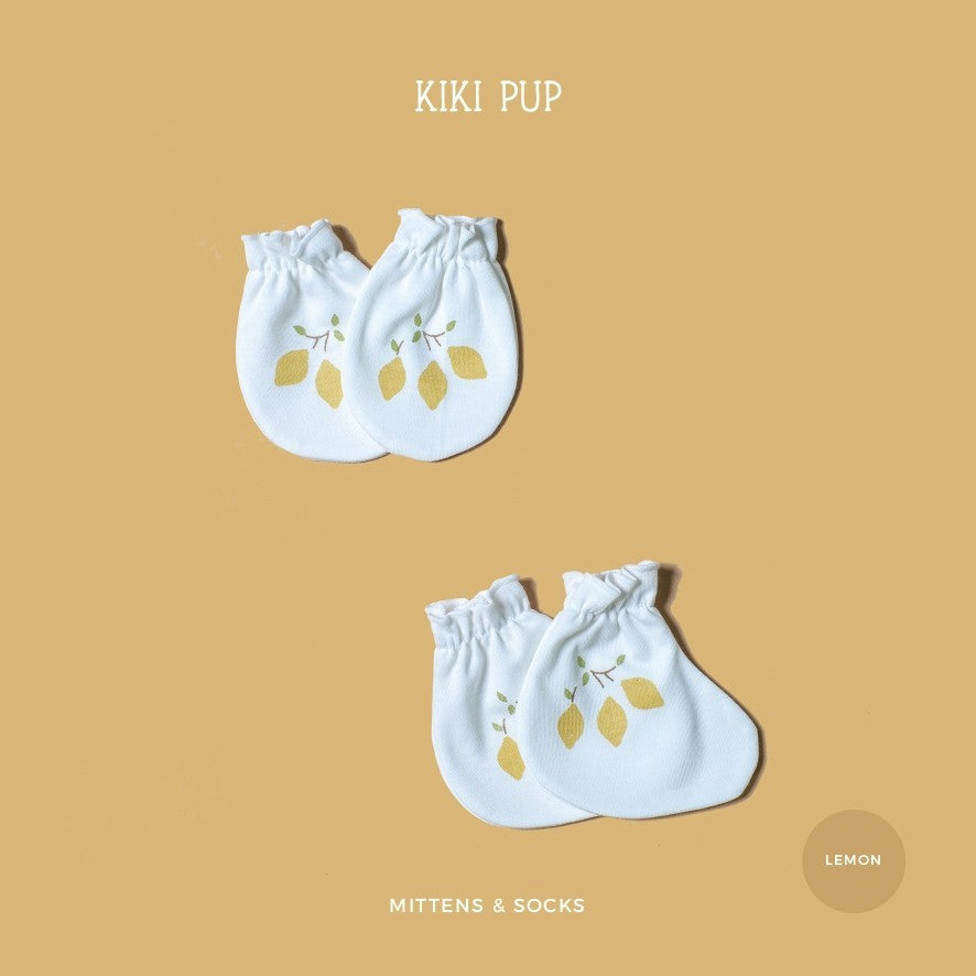 KIKI PUP - Mittens & Socks (Tropical Fruits) - Sarung tangan kaki bayi