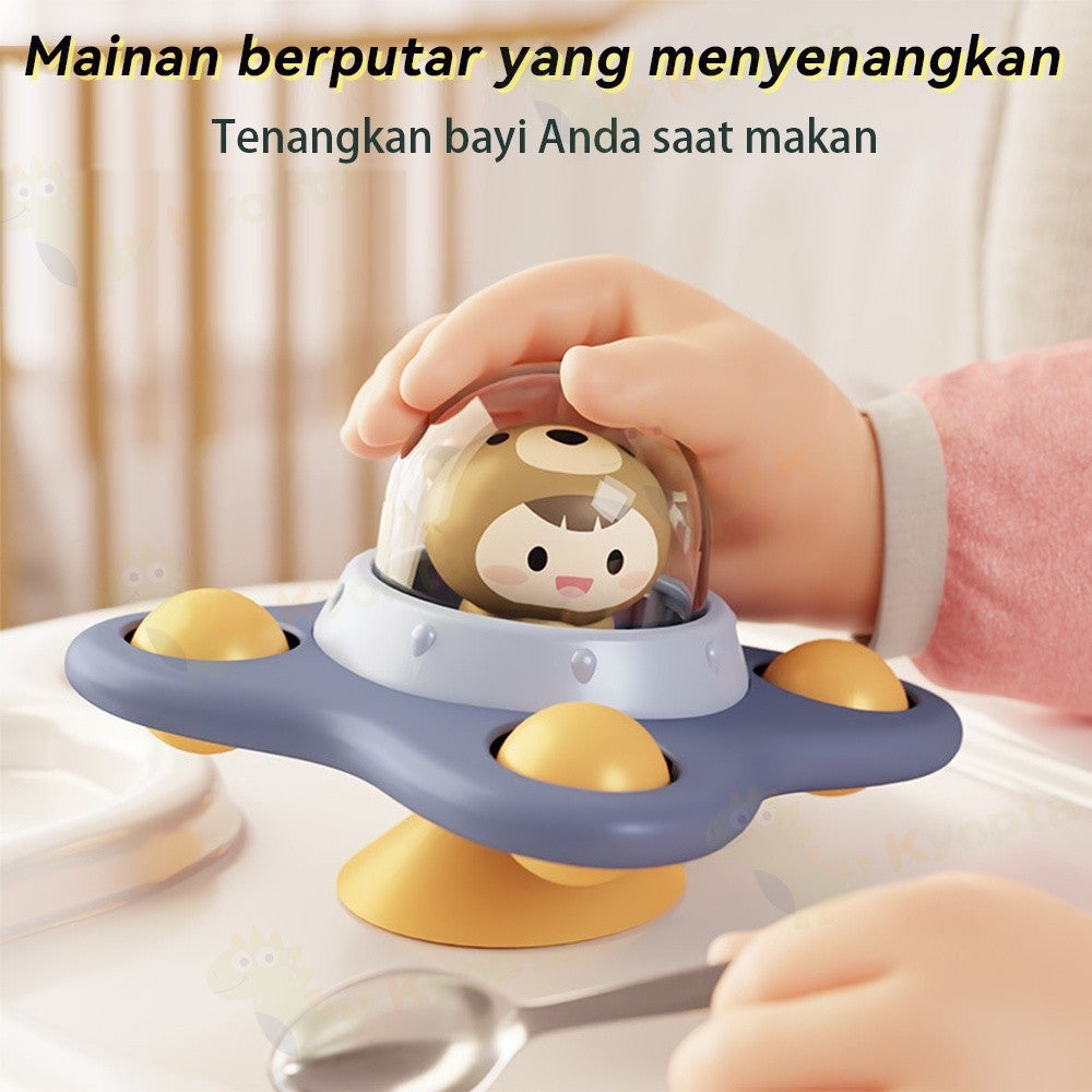 Kyopta Mainan fidget spinner anak pop it Spinner putar Mainan genggam sensor motorik bayi