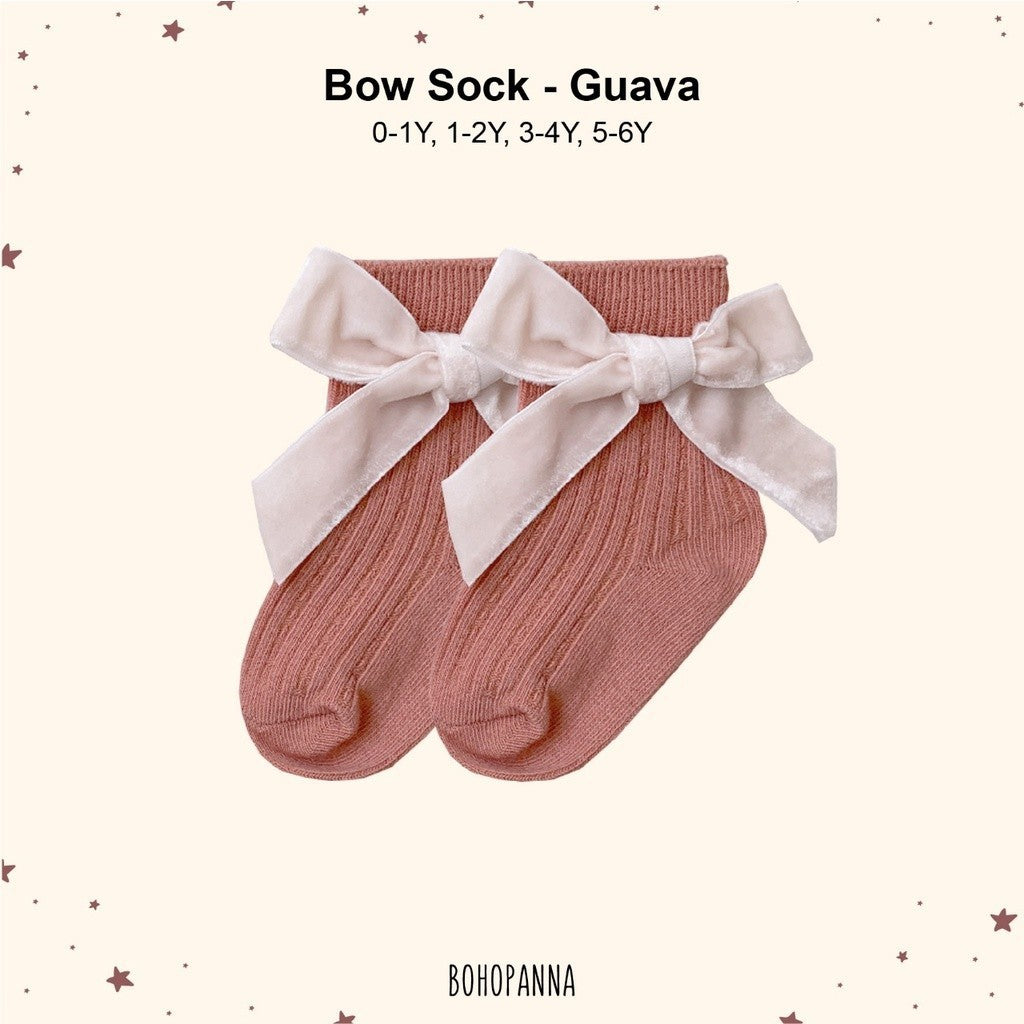 BOHOPANNA - BOW SOCK - Kaos Kaki Bayi Anak Perempuan