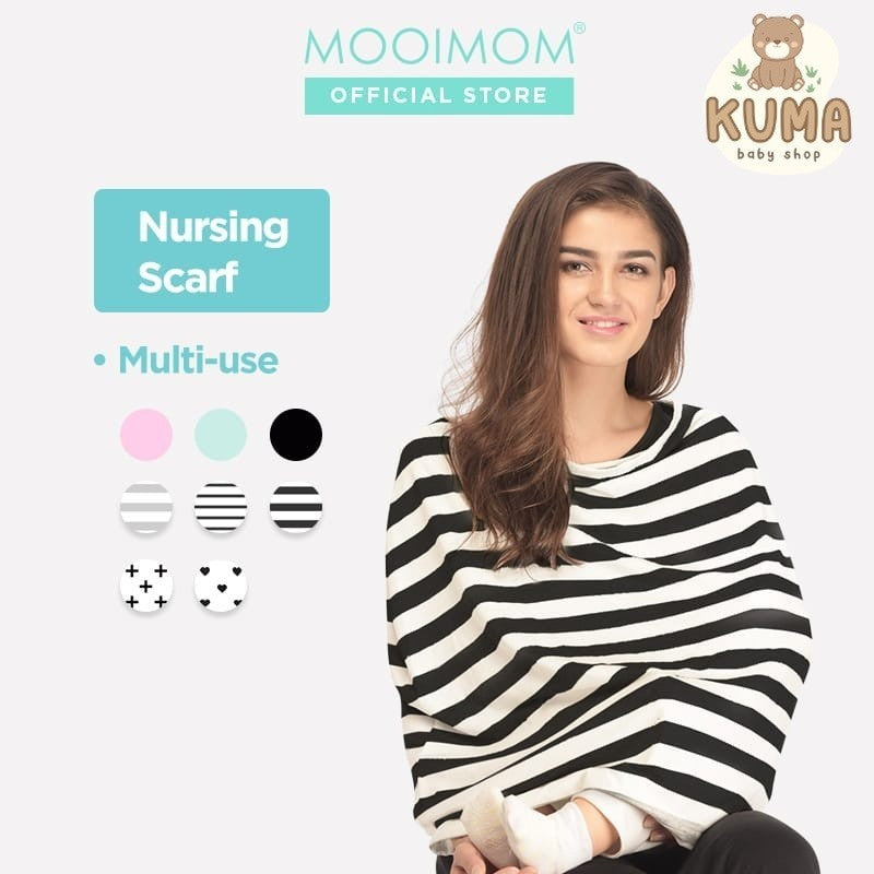 Apron Menyusui | MOOIMOM Multi Use Nursing Scarf - Nursing Cover Perlengkapan Bayi