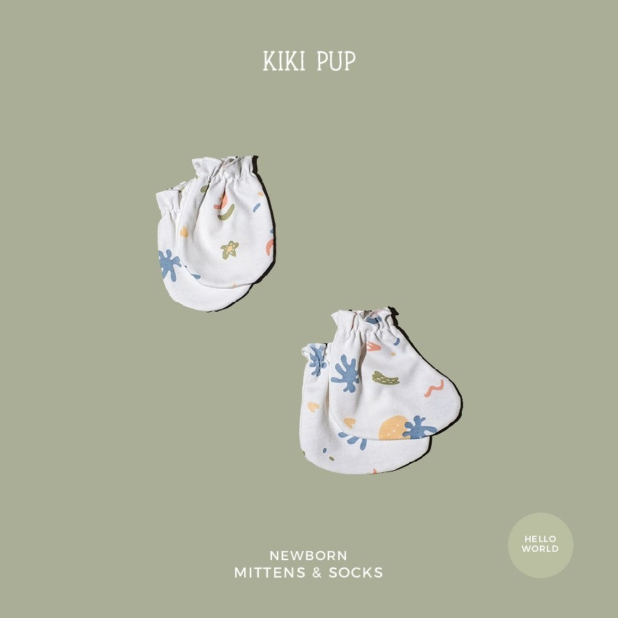 KIKI PUP - Mittens & Socks (Abstract) - Sarung tangan kaki bayi