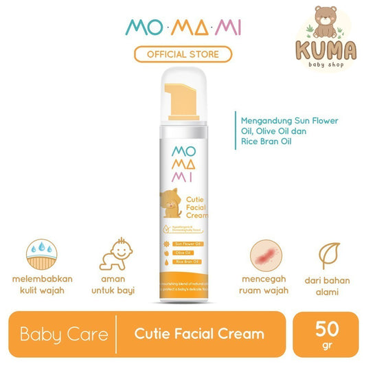 Momami Baby Cutie Facial Cream - Lotion & Cream Ruam Wajah Bayi (50 gr)