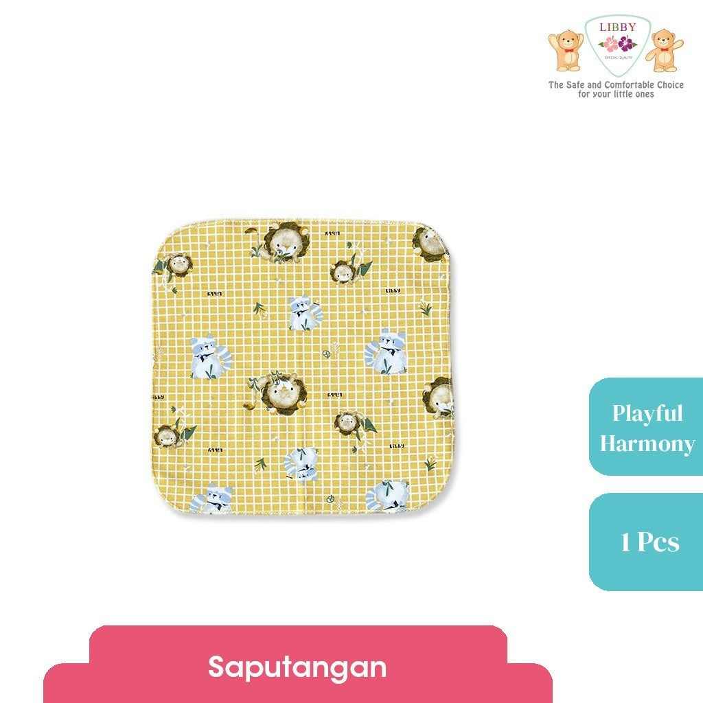 LIBBY Saputangan/Selampai/Lap Motif Playful Harmony (1 pcs)