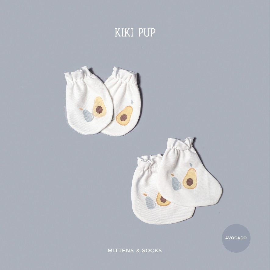 KIKI PUP - Mittens & Socks (Tropical Fruits) - Sarung tangan kaki bayi