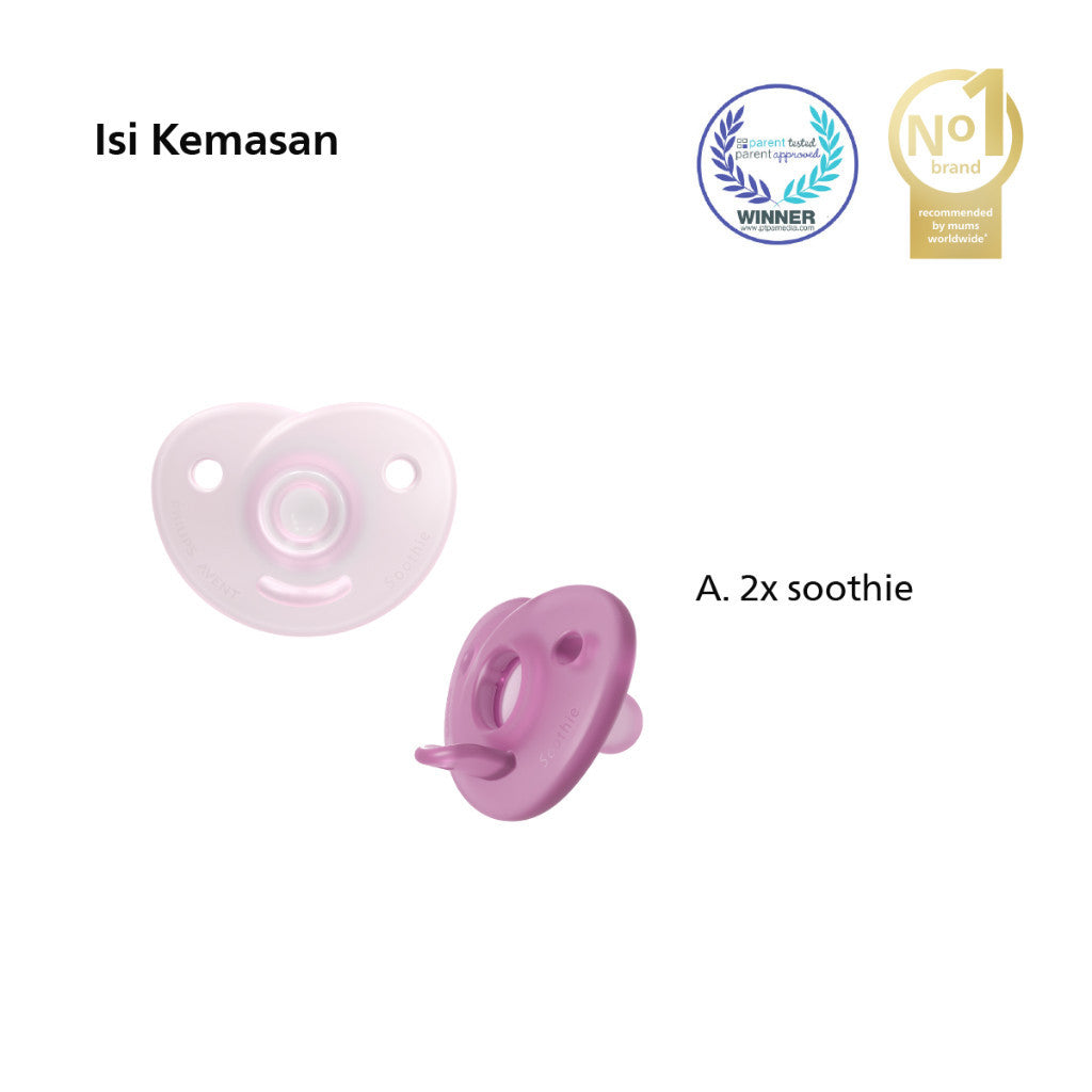 Philips Avent Soother Heart Pink 0-6M SCF099/22 Pacifer Empeng Bayi