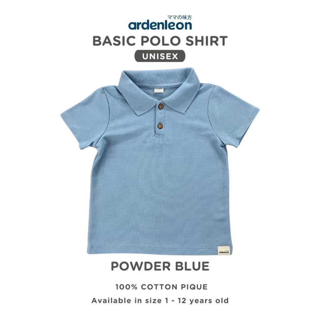 ARDENLEON Kaos Kemeja Polo Anak Basic Polo Shirt 1 - 5 Tahun