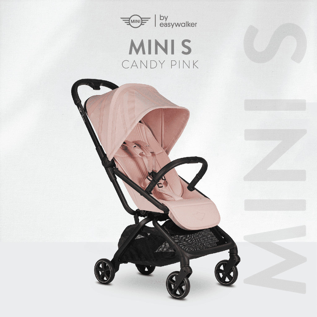 Easywalker Stroller MINI S Mmehuillet Autofold Cabin Size Stroller Candy Pink