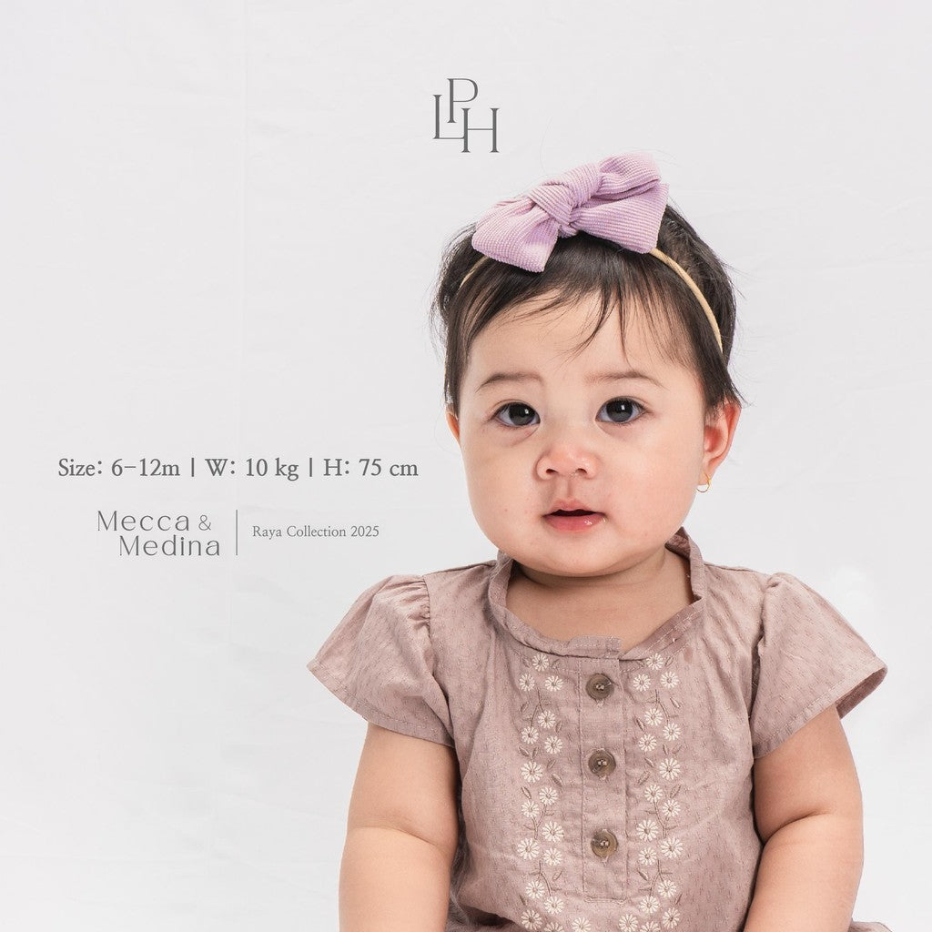 Little Palmerhaus - Baju Lebaran 2025 - Alisha Baby Girl Set (Setelan Tunik Bayi Usia 0-12 Bulan)