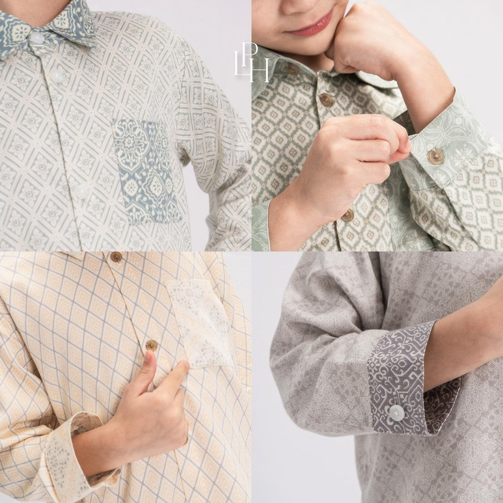 Little Palmerhaus - Baju Lebaran 2025 - Arya Boy Attire Set (Setelan Koko Anak Laki-Laki Usia 1-6 Tahun)