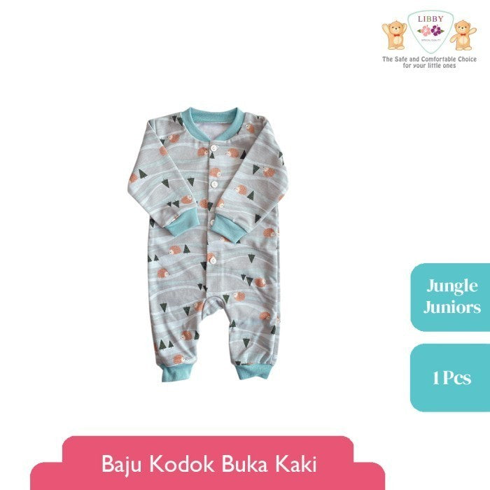 LIBBY Baju Kodok Panjang Buka Kaki Tanpa Topi Fresh Dreams (1 pcs) - Vintage Scene 2