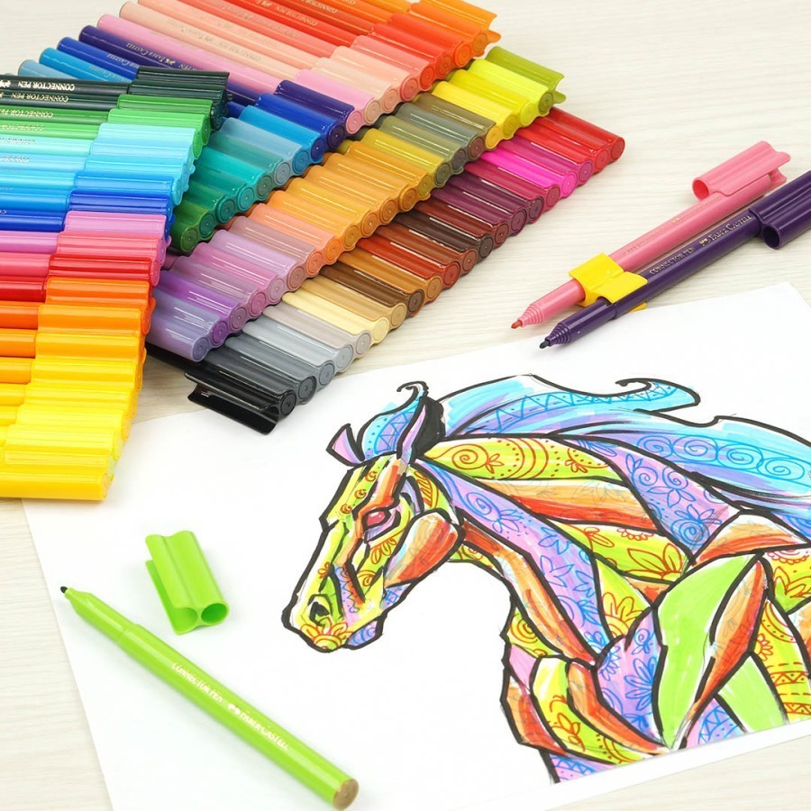 Faber-Castell Connector Pen 10 Faber Castell Spidol Anak Connect isi 10