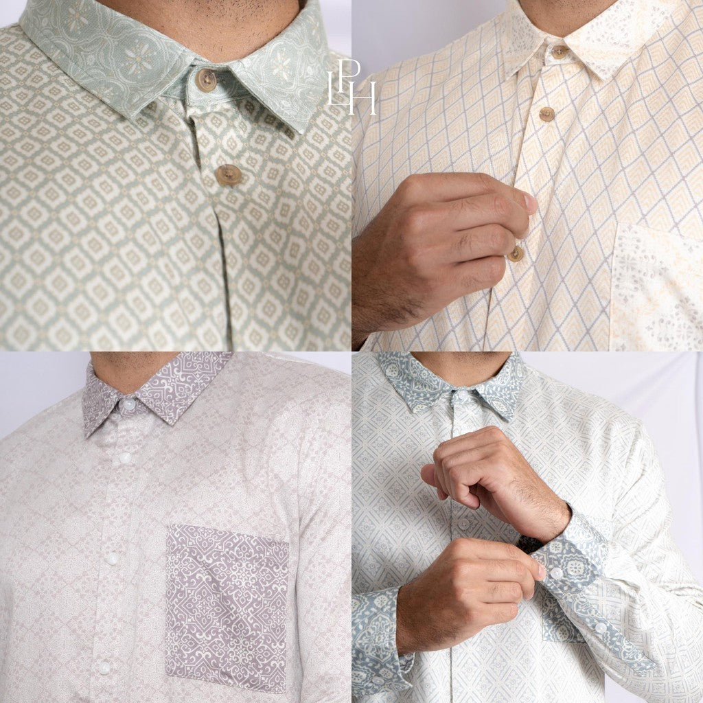 Little Palmerhaus - Baju Lebaran 2025 - Arshad Dad Shirt (Baju Koko Pria Dewasa)