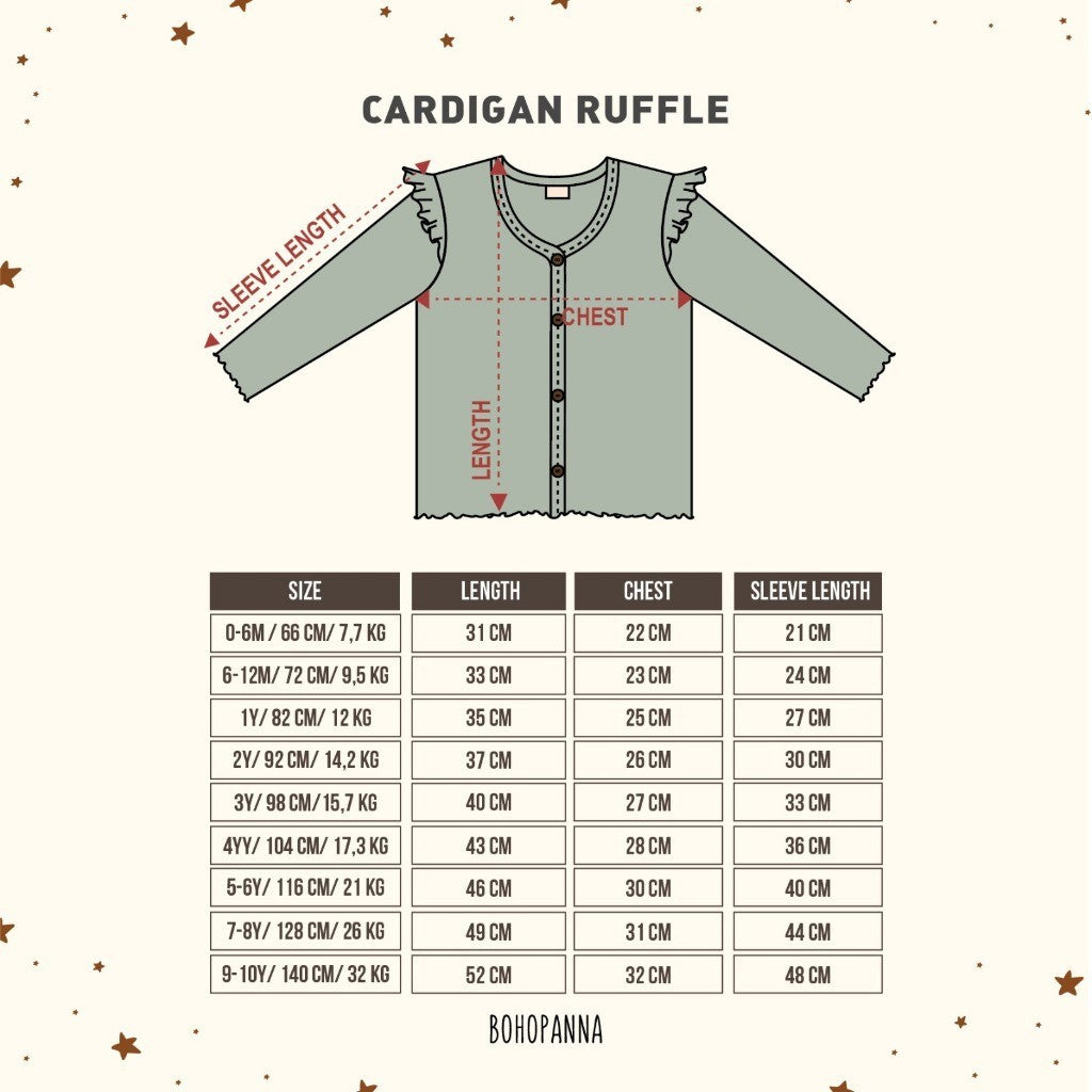 BOHOPANNA - CARDIGAN RUFFLE - Cardigan Anak