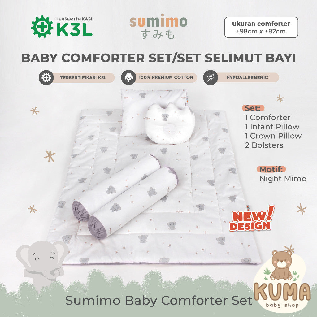 Sumimo Baby Comforter Set Paket Selimut Bantal Guling Bayi