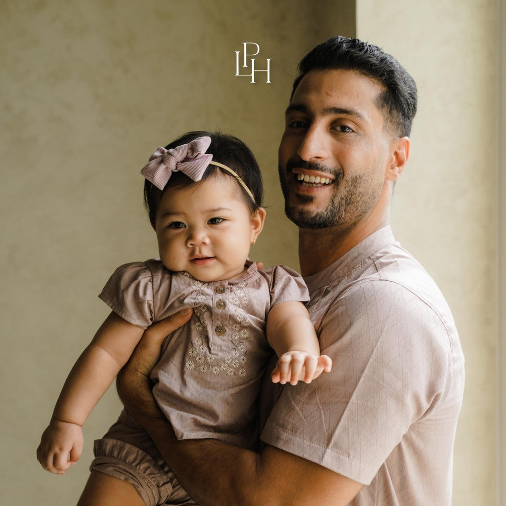 Little Palmerhaus - Baju Lebaran 2025 - Alisha Baby Girl Set (Setelan Tunik Bayi Usia 0-12 Bulan)