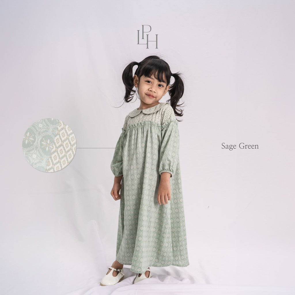 Little Palmerhaus - Baju Lebaran 2025 - Zahra Girl Gamis (Baju Gamis Anak Perempuan Usia 1-6 Tahun)
